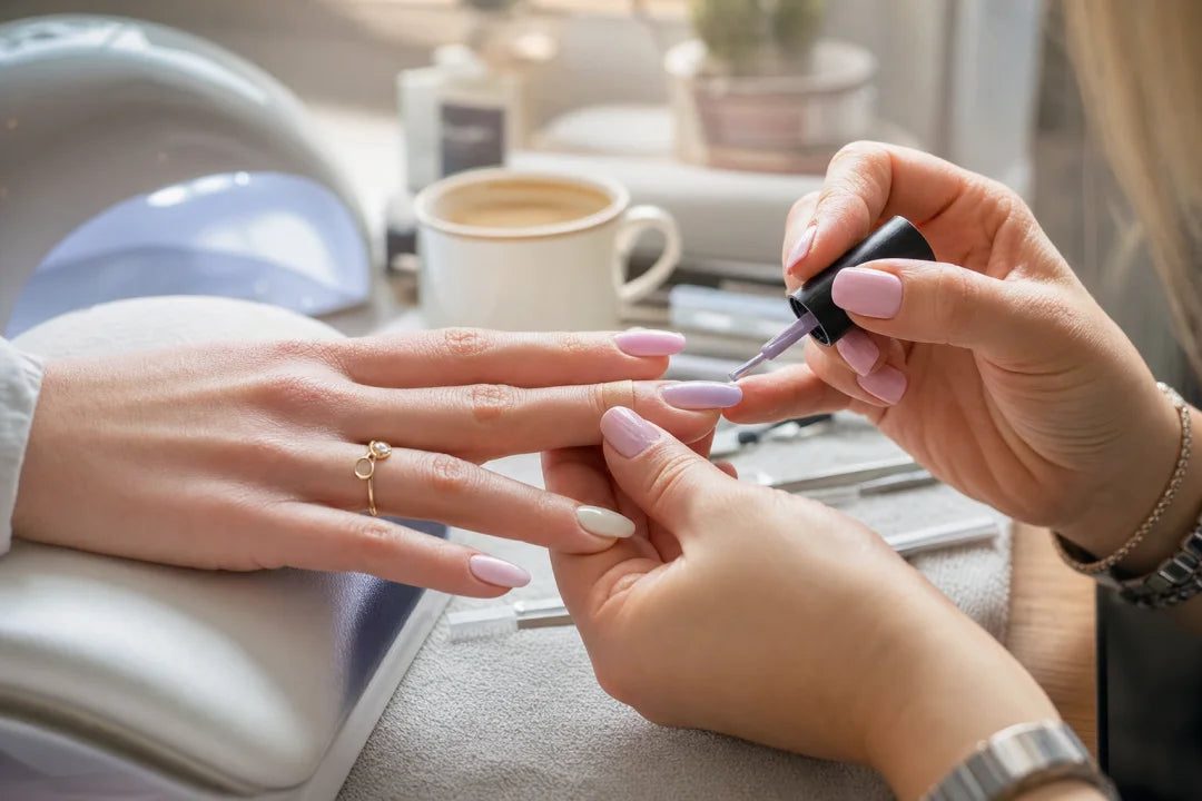 Spring nail colors and hybrid manicure techniques