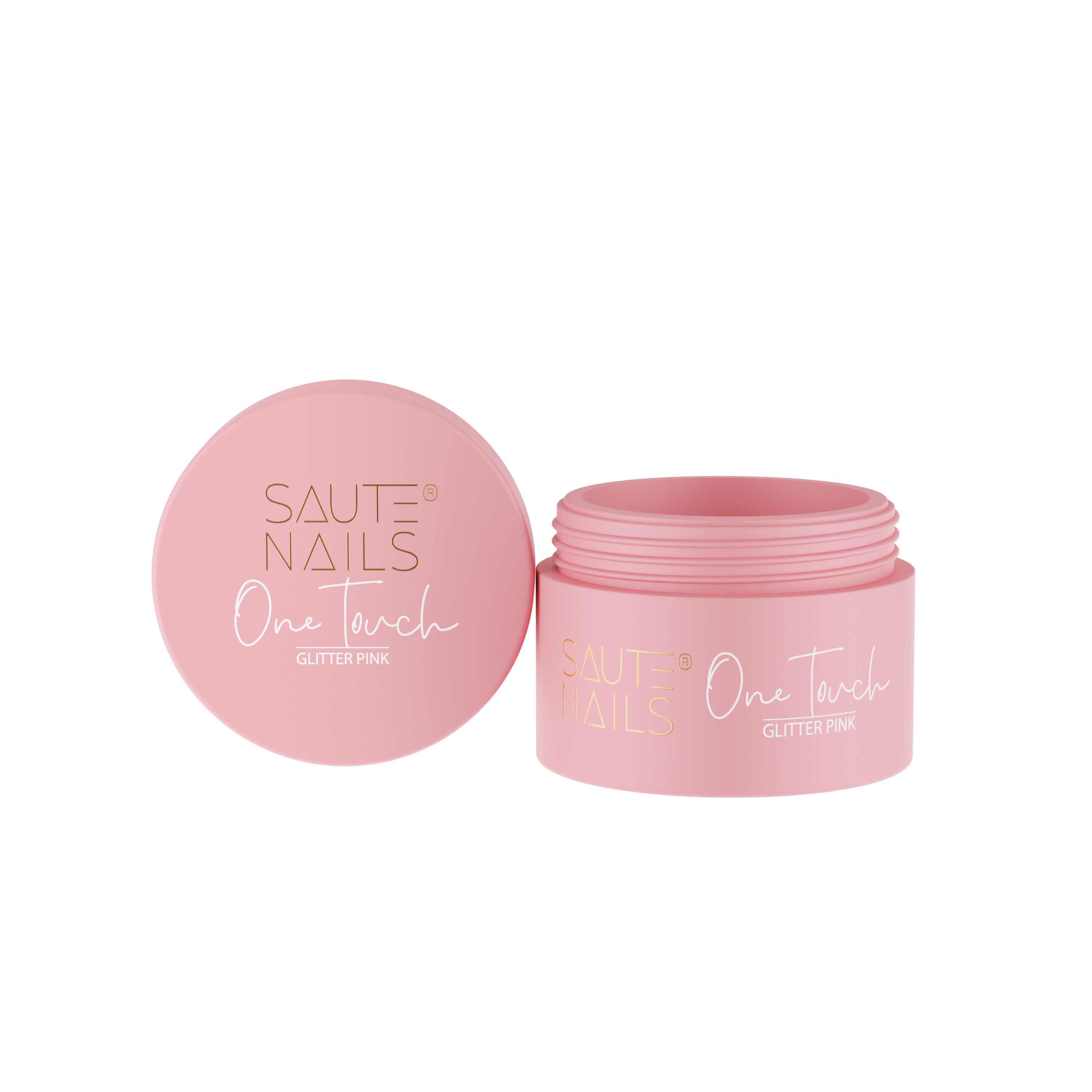 Żel Budujący One Touch Glitter Pink 30g