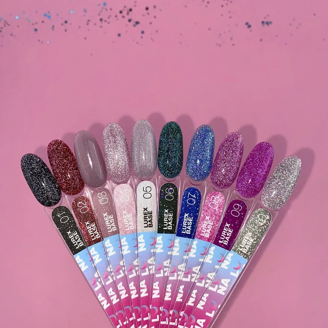 Lunamoon Lurex Base 13 ml #6 - Baza kamuflażowa