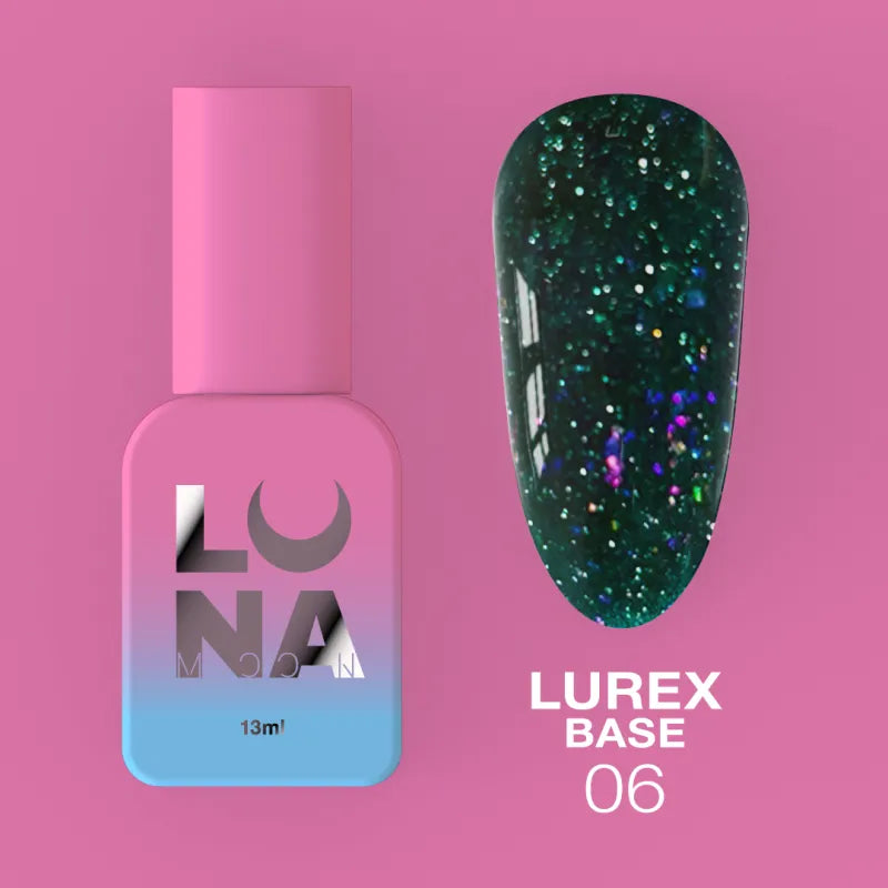 Lunamoon Lurex Base 13 ml #6 - Baza kamuflażowa