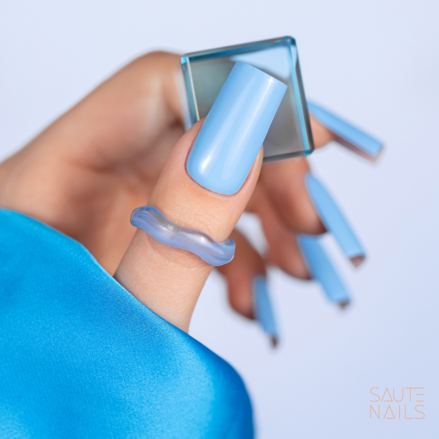 Lakier hybrydowy Saute Nails S294 Misty Blue